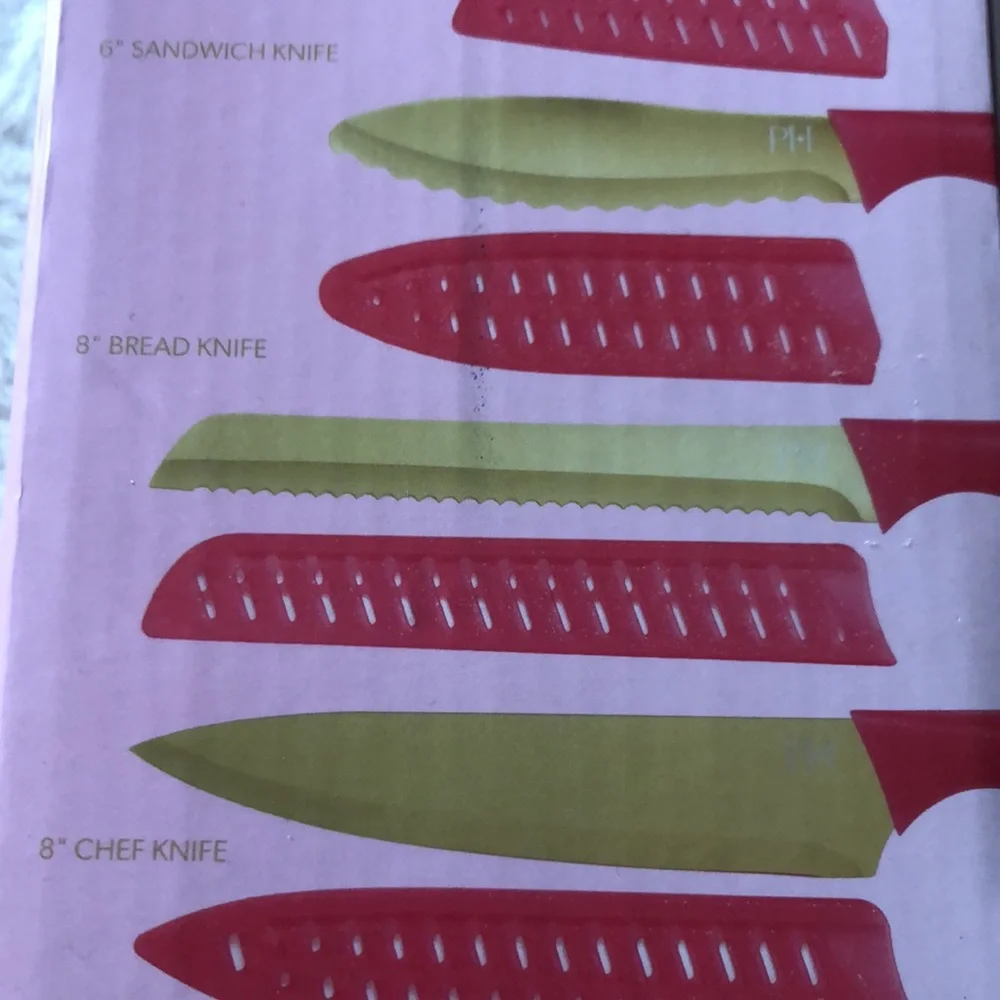 Paris Hilton Pink and Gold 13 pc Cutlery Knife Set